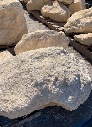 coquina boulders on pallet for sale