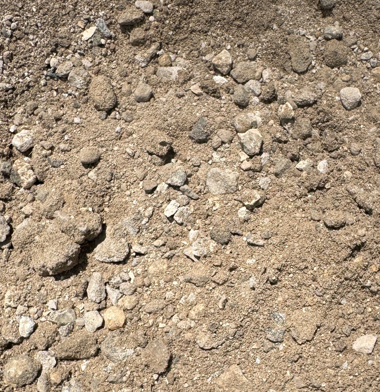 up close of crushed up concrete