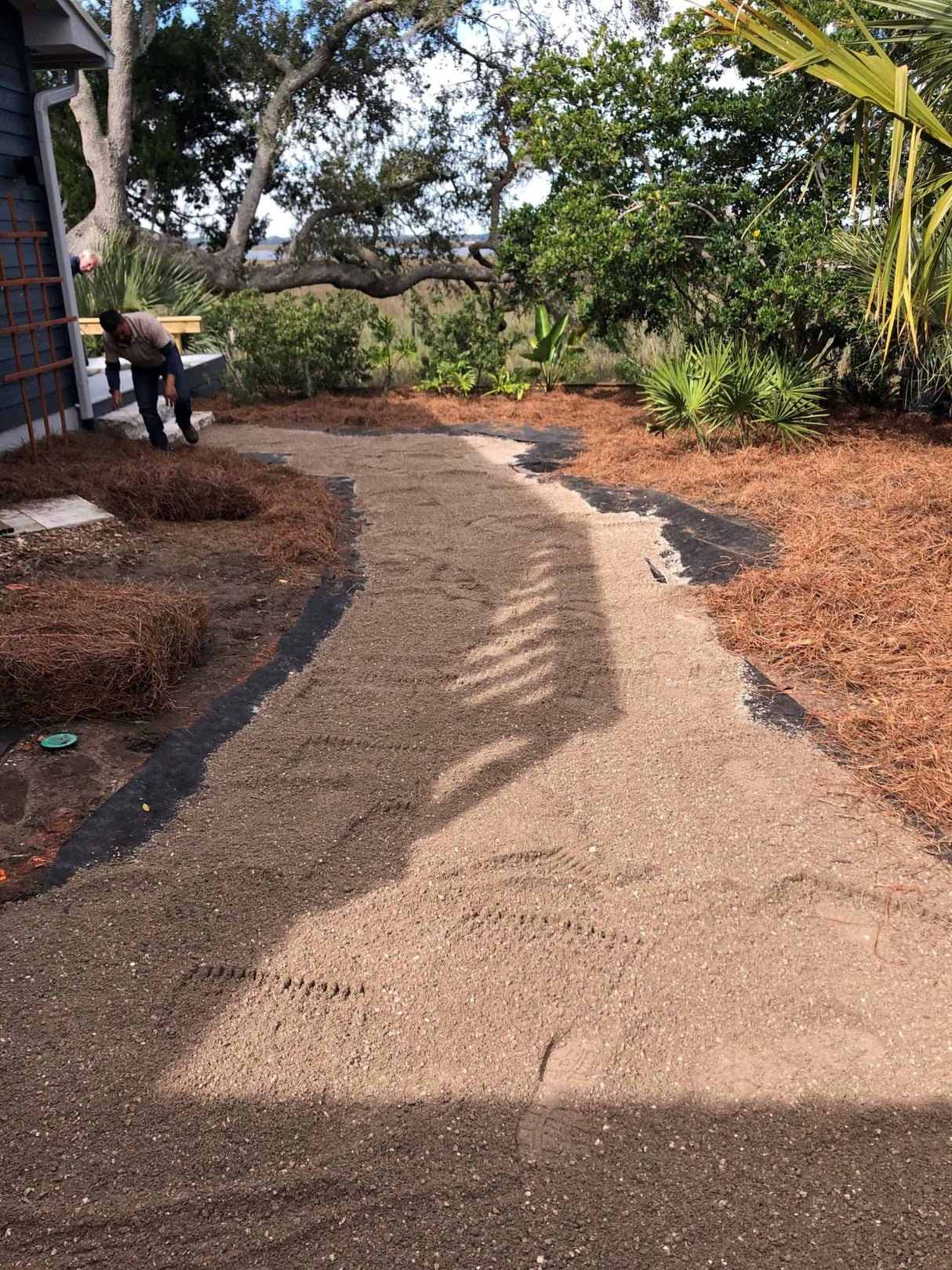crush crete used in new landscape design