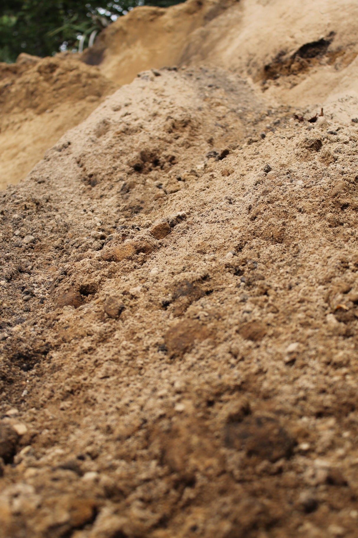 fill dirt in bulk pile