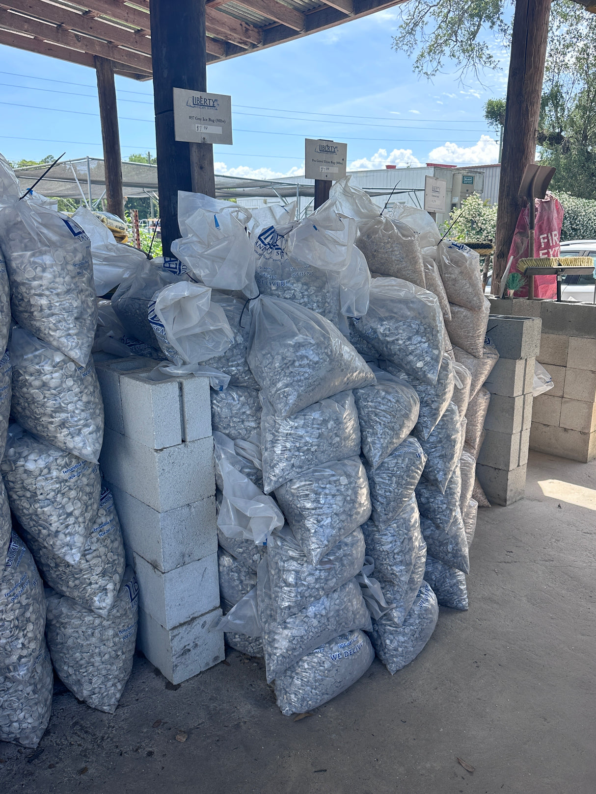grey ice rock bagged