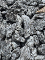 grey ice rock with marble pattern in black and white