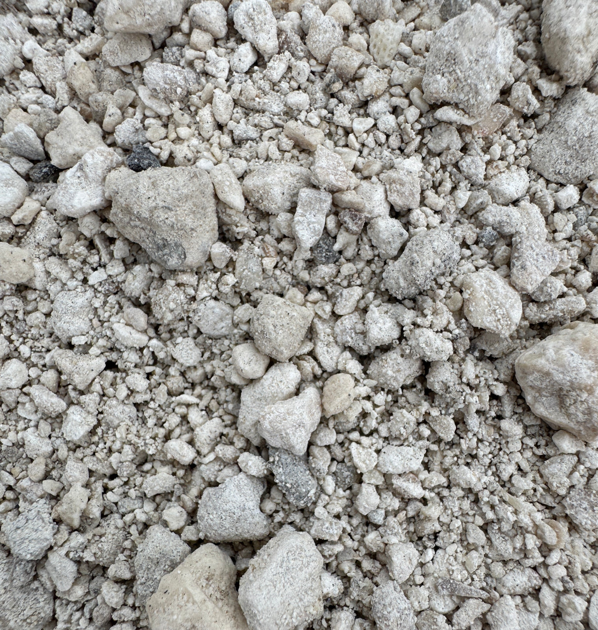 close up of limestone screenings sold at Liberty Landscape Supply