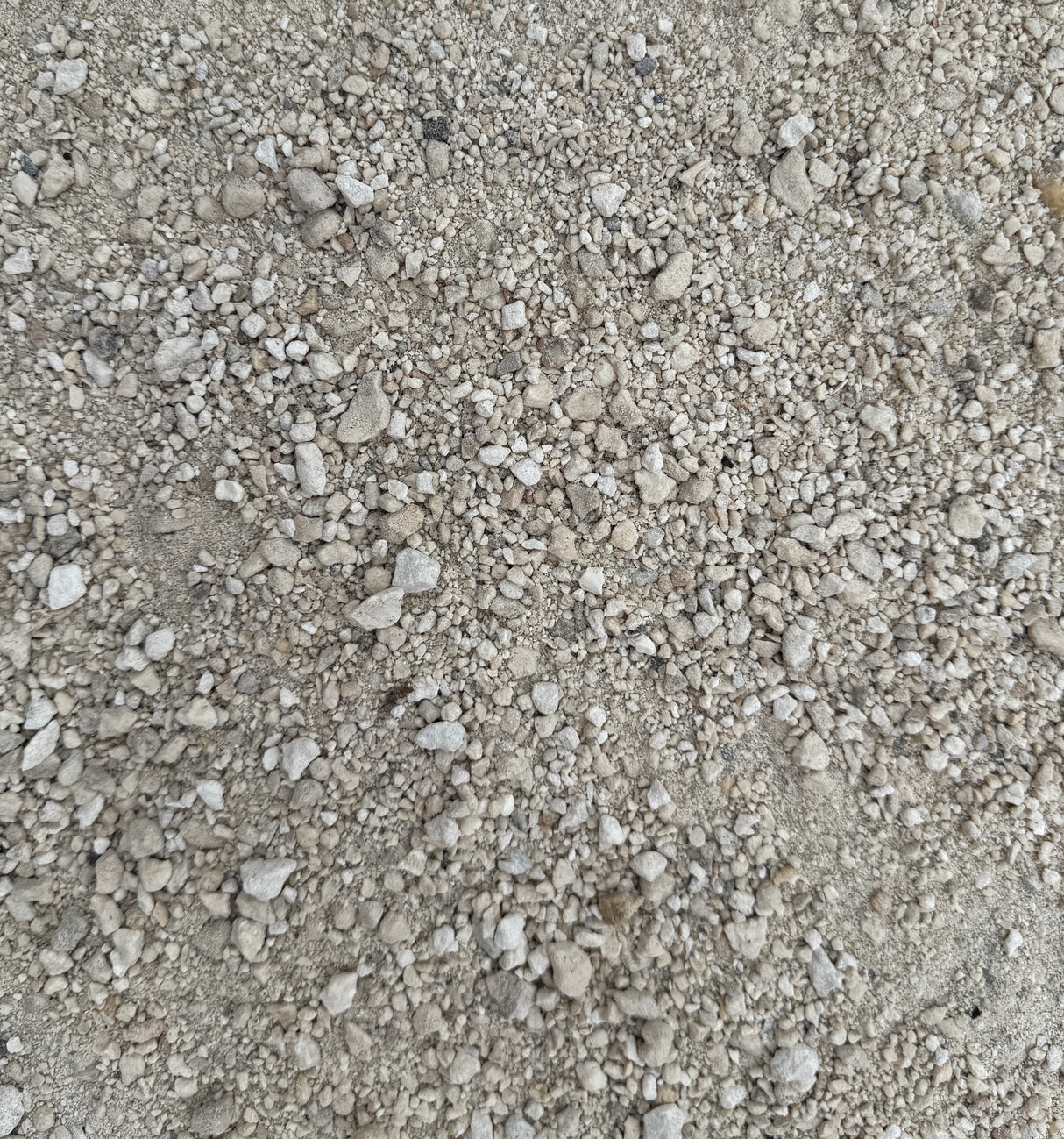 limestone screenings in bulk container