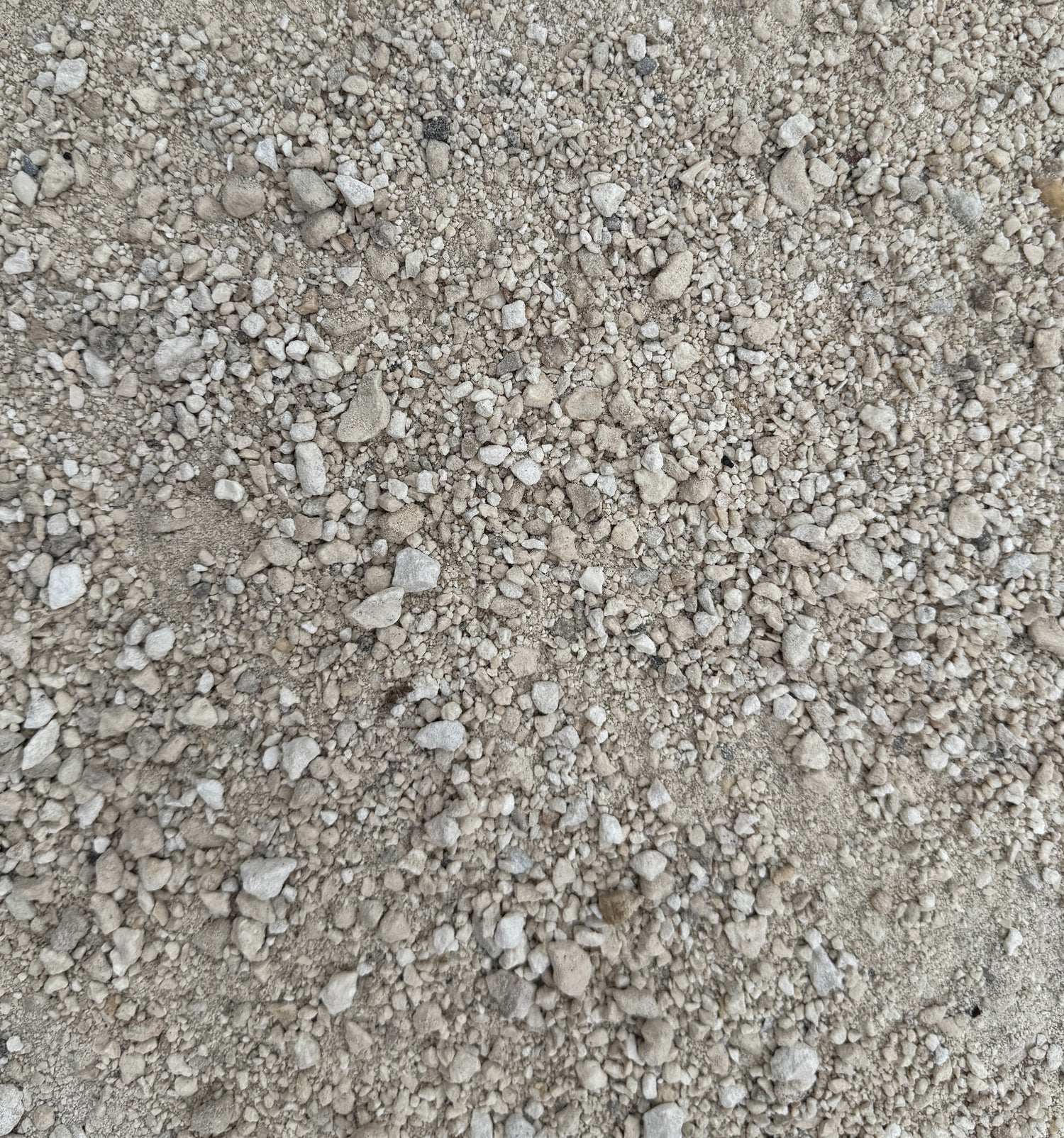 limestone screenings in bulk container