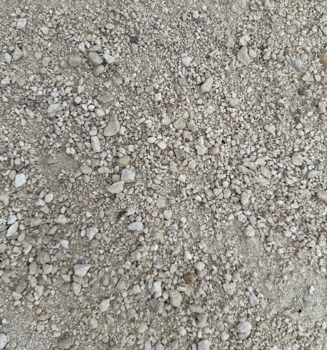 limestone screenings in bulk container