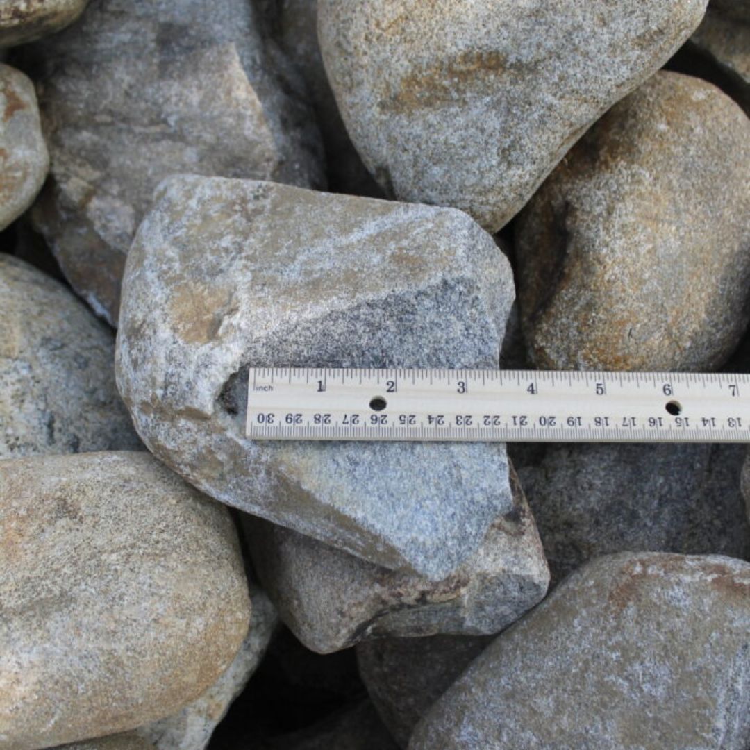 ruler against North Carolina stone