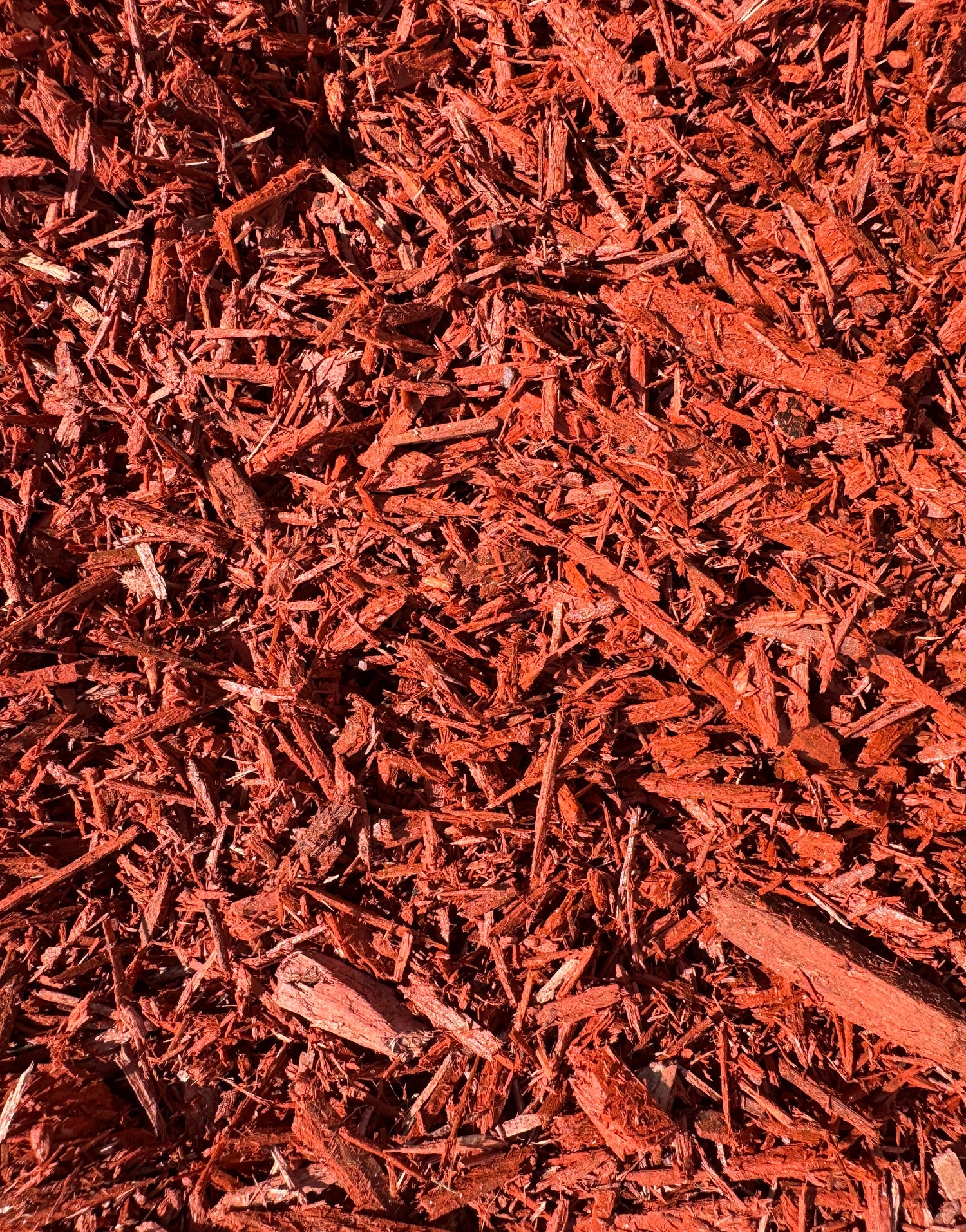bright red mulch in bulk