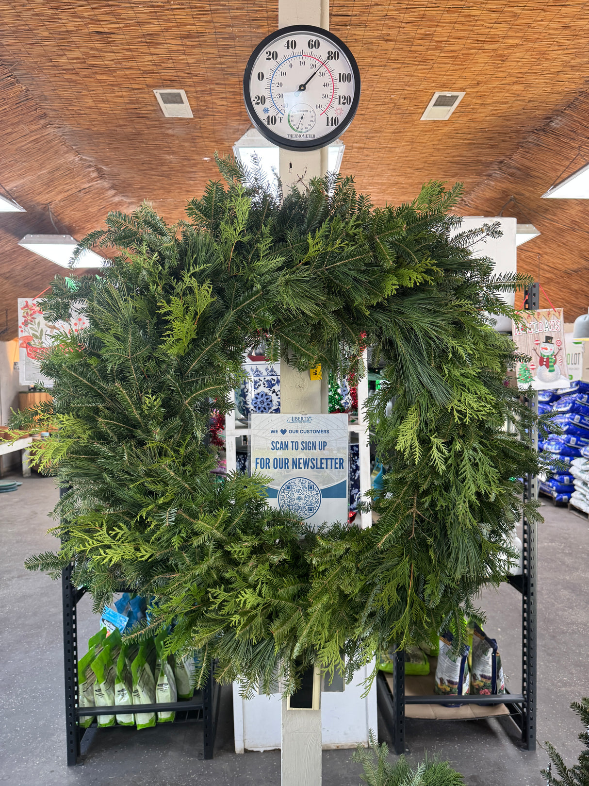 Mixed Greens Wreath