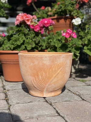 where to buy clay pots for plants near me Clay Leaf Round Pot – Liberty Landscape Supply