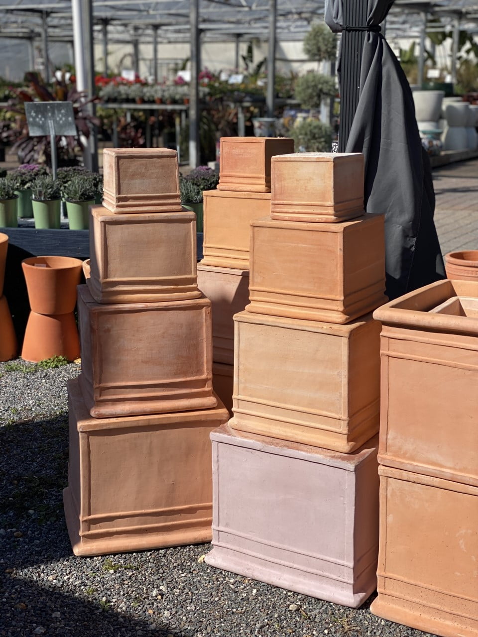 ceramic clay pots for plants Clay Square Pot – Liberty Landscape Supply