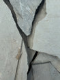 Close-up of gray flagstone with smooth texture