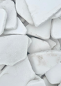 close up of white Santorini tiles 