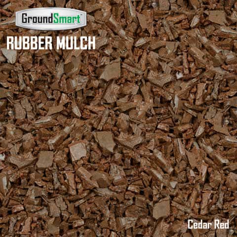 Groundsmart Cedar Red Rubber Mulch