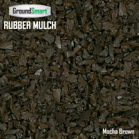 Groundsmart Mocha Brown Rubber Mulch